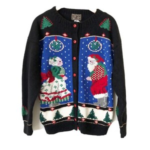 mrs claus cardigan