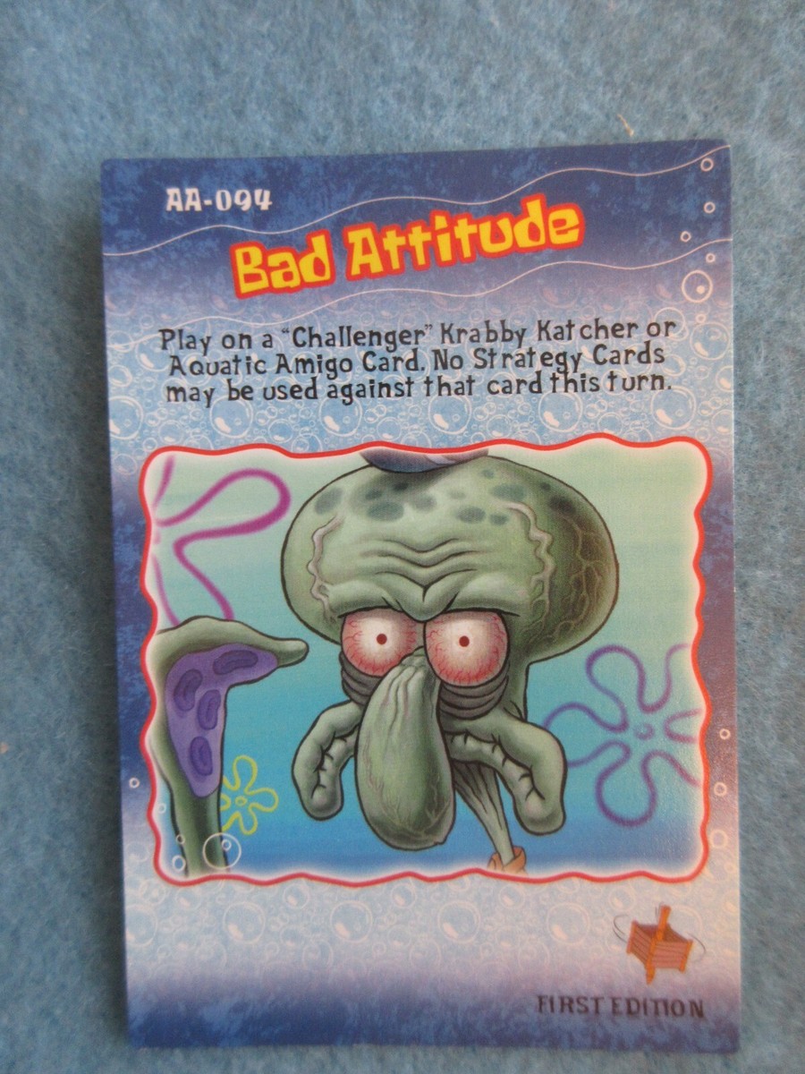 2003 UD Spongebob Squarepants Aquatic Amigos Tough Loss Bubble