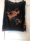 Insight Cotton Stretch Skirt High-Waisted Mini Black W Flowers & Spiderwebs 6 M — photo 5