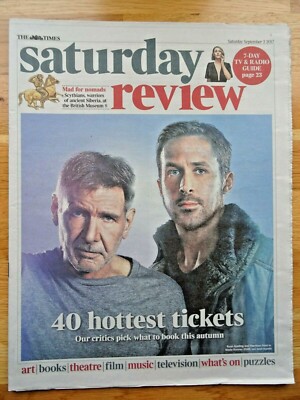 2017 - Harrison Ford Ryan Gosling - Times Saturday Review Zeitungsbeilage