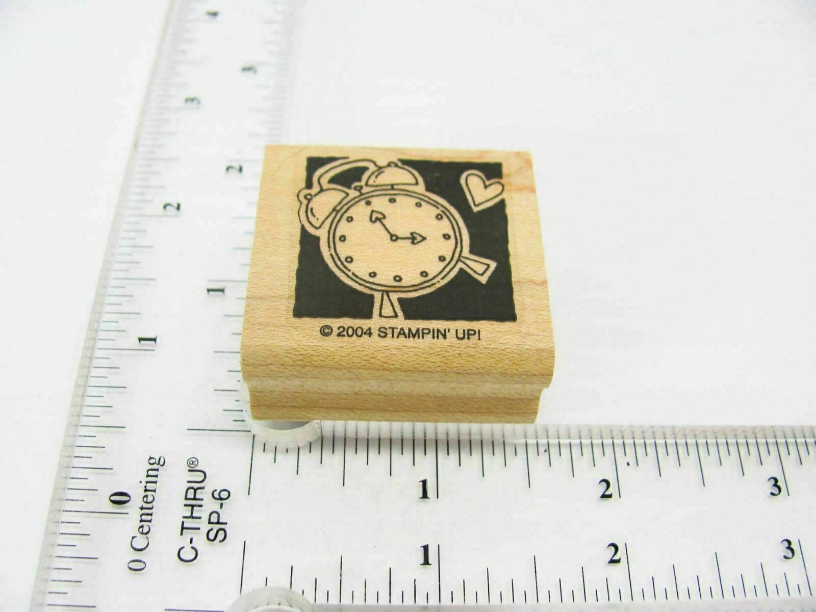 Alarm Clock Rubber Stamp - Stamp Set A493-image