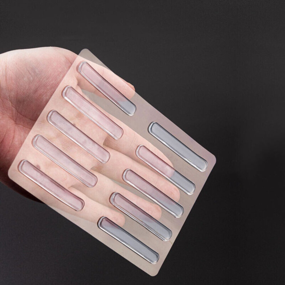 100 Pcs Stealth Anticollision Strip Silica Gel Protective Strip Drawer