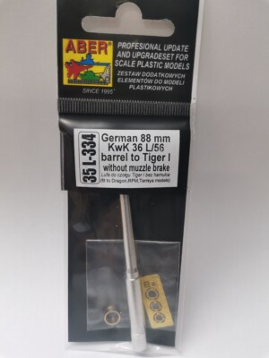 MW22 ABER MODELS 35L334 TIGER (, AUSF.E  88MM BARREL WITHOUT MUZZLE BRAKE  ACCES