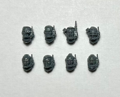 Space Marines New Scout Squad Heads x8 - Warhammer 40K - Kill Team
