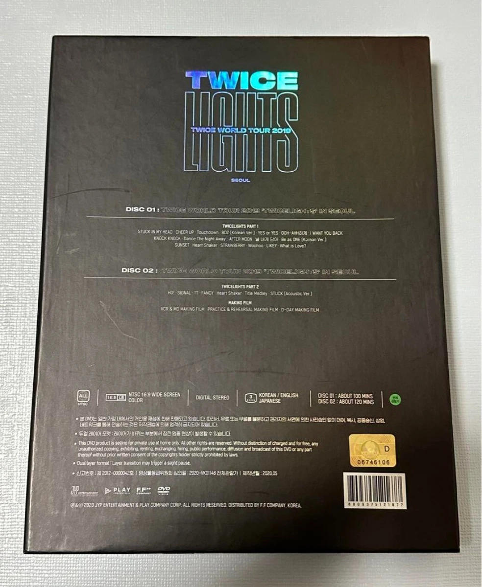 TWICE LIGHTS TWICE WORLD TOUR 2019 2 DVD | eBay TWICE LIGHTS TWICE WORLD TOUR 2019 2 DVD | eBay