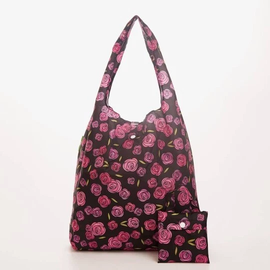 Eco Chic Foldable Shopping Bag Mackintosh Rose Black BNWT eBay
