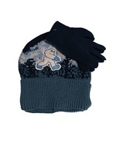 Boys Beanie And Glove Abominable Snow Man Set Knit Cuffed Beanie Winter Hat