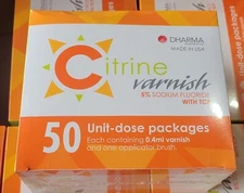 CITRINE VARNISH 5 % Spearmint with TCP 50 Unit-dose Pack DHARMA Research USA