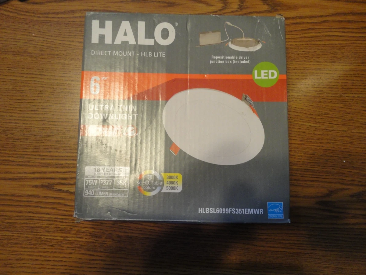 Halo T24 6 inch Recessed LED KIT 3000K 5000K 940 LUMEN