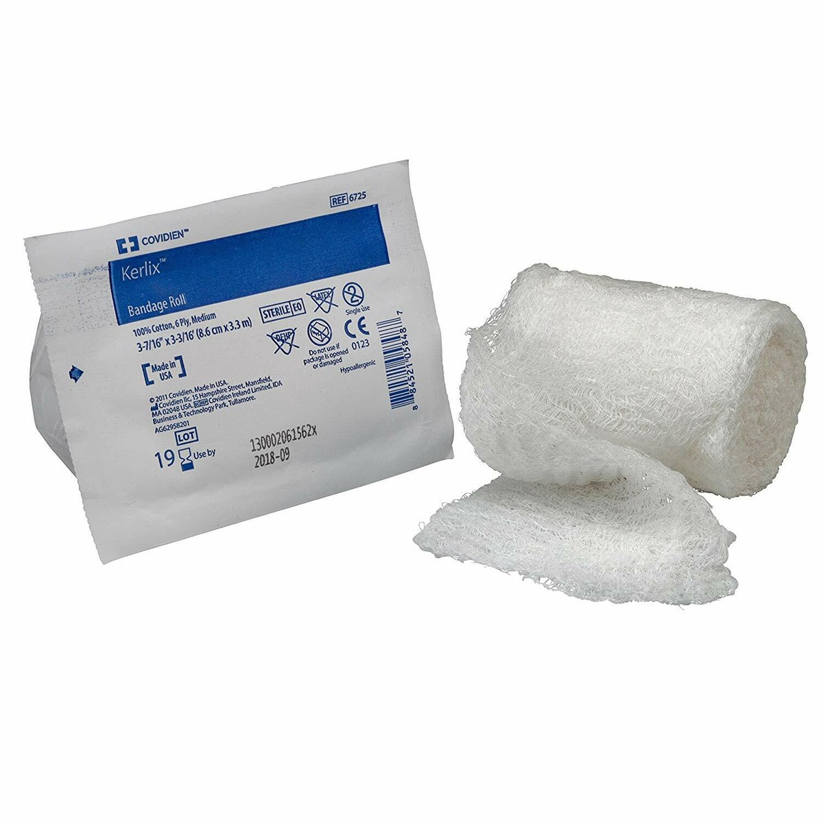 kerlix dressing Amazon.com: Covidien 6725 Gauze Bandage Roll, Sterile Soft Pouch, 6-ply, 3.4" x 3.6 Yards Size : Health & Household Impregnated Bandage Roll Kerlix AMD
