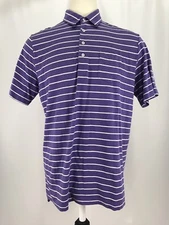 Polo Golf Ralph Lauren Short Sleeve Purple Striped Polo Shirt Men’s Large