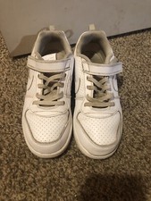 UNISEX NIKE COURT BOROUGH LOW SL PSV AV3167 100 / White SIZE 3Y