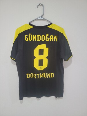 Puma BVB Evonik Dortmund Jersey Mens M Black Echte Liebe Graphic Bundesliga 
