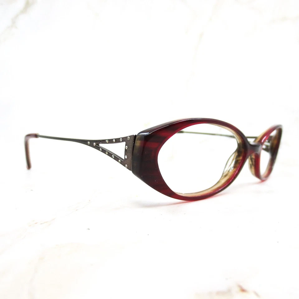 Marco de gafas Revlon RV556 para mujer cuerno borgoña borde completo ovalado 52-16-135 Foto 2 de 4