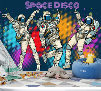 3D Space Disco 9384 Wallpaper Mural Wall Print Wall Wallpaper Murals US Coco