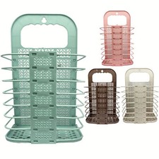Large Foldable Plastic Laundry Hamper Dirty Washing Clothes Storage Basket Bin
