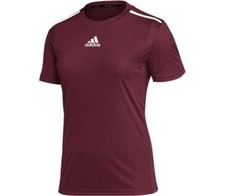 Adidas Team Issue SS Jersey Burgandy/White Womens Size Small HG4987
