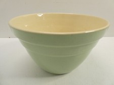 VINTAGE GREEN HOFFMAN WARE MIXING BOWL AUSTRALIAN POTTERY CERAMIC