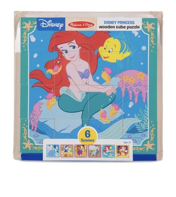 melissa and doug disney princess wooden cube puzzle