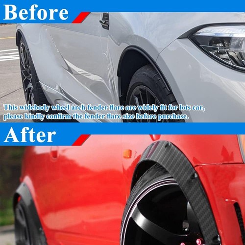Carbon Fiber Look Fender Flares Extra Wide Flexible Body Kit For Nissan Juke - Picture 9 of 10