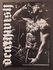 HARM'S WAY Deathwish Apparel Pinup hardcore h/c ~ Magazine Print/Promo Ad 2015