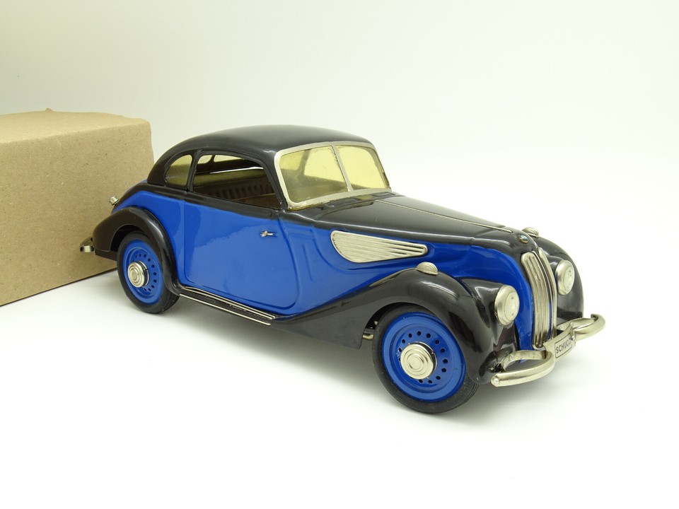 Schuco Classic à Clé SB 1/18 - BMW 327 Noire et Bleue