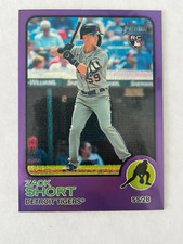 ZACK SHORT 2022 Topps Heritage High Number PURPLE CHROME Hot Box #626