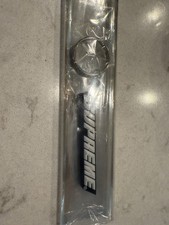 Supreme Embossed Keychain Black And White Rare