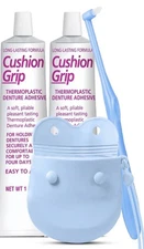 Cushion Grip Thermoplastic Denture Adhesive - 1 oz, Pack of 2