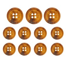 11 Pieces Real Horn Buttons Set for Blazer and Suit, 20mm 15mm Genuine Natura...
