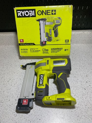 #ad #ad Ryobi ONE Airstrike 18V 18 Gauge Stapler P361 Great Condition Free Shipping $89.99