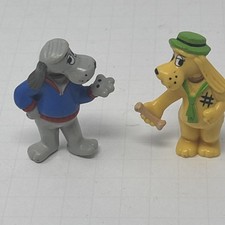 Vintage 1986 Tonka Pound Puppies PVC Figures Cooler Scrounger PRISTINE MINT