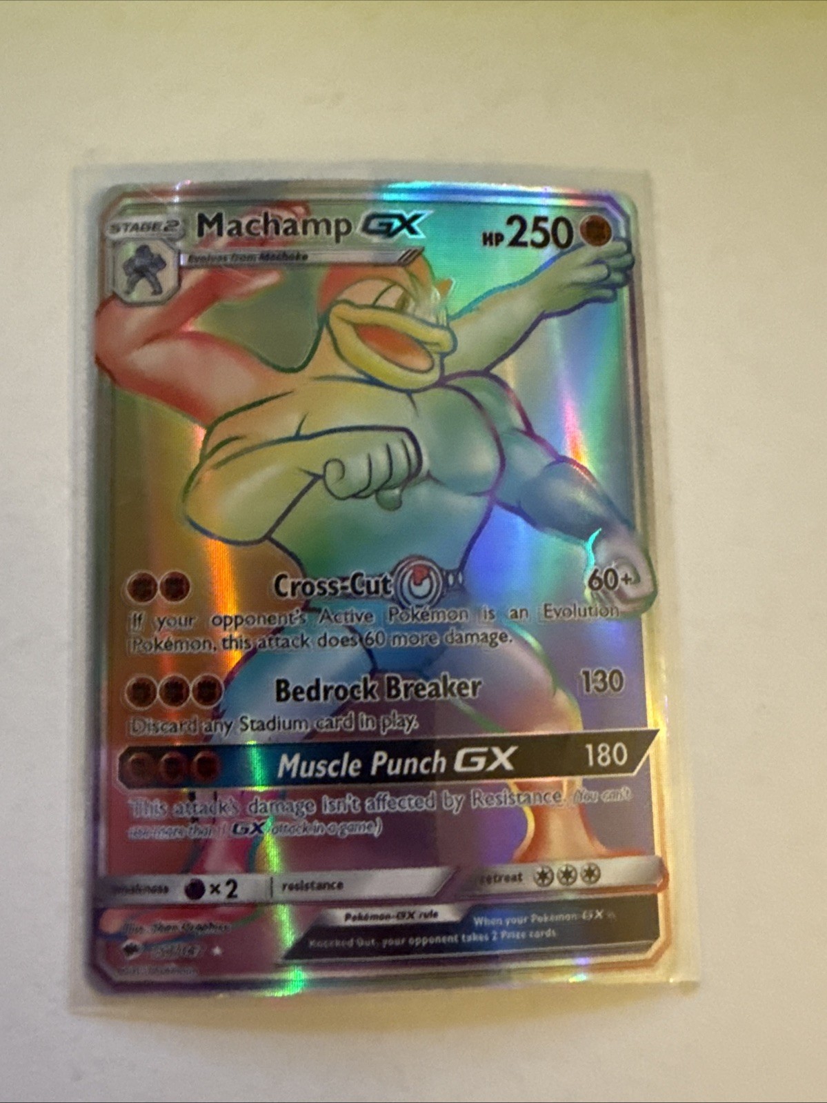 Pokémon TCG Machamp GX (Secret) 154/147 Sm-Burning Shadows Holo 2017 NM