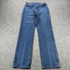 VTG Wrangler Jeans Womens 13 Fits 30x34 Cowboy Cut 14MWZG Cowgirl Rodeo USA Made