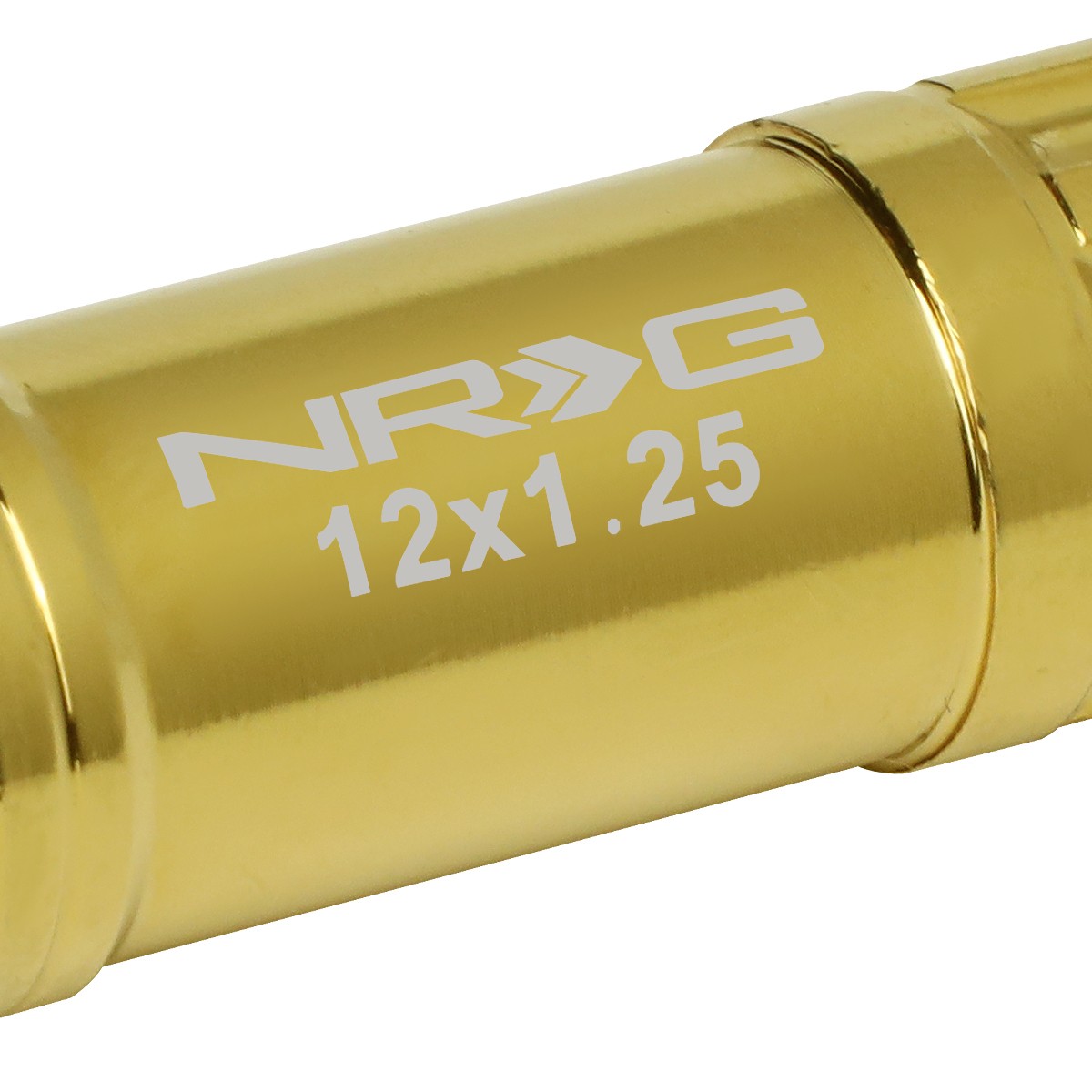 NRG Gold 20Pcs Steel M12 x 1.25 Close End Spline Drive Lug Nuts w