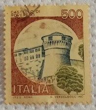 STAMP-CASTLES SERIES-CASTLES CASTLE-500 LIRE-1980