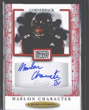 2021 SAGE Premier Draft #A36 Marlon Character Autographs Red