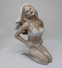 Art Nouveau Style Figurine Bathing Beauty Sexy Art Deco Style Porcelain