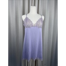 Victorias Secret Lavender Lace Trim Slip Dress Purple Fairycore Coquette Large
