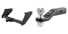 CURT Class 5 Tow Package Trailer Hitch & Tow Ball Mount 2in Receiver 15316-45331