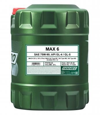 FANFARO MAX 6 75W-90 GL-5 20L Getriebeöl für ABARTH ALFA ROMEO APRILIA AUDI