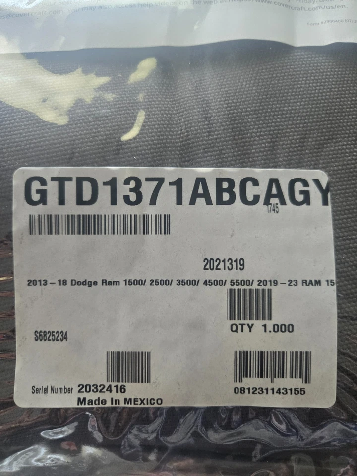 CUBIERTAS DE ASIENTO DE PRIMERA FILA PERSONALIZADAS COVERCRAFT GTD1371ABCAGY CARHARTT PRECISIONFIT Foto 4 de 4