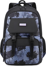 Kid Backpack for Boys Teen Elementary Back Pack 16 Inch School Bags Blue 