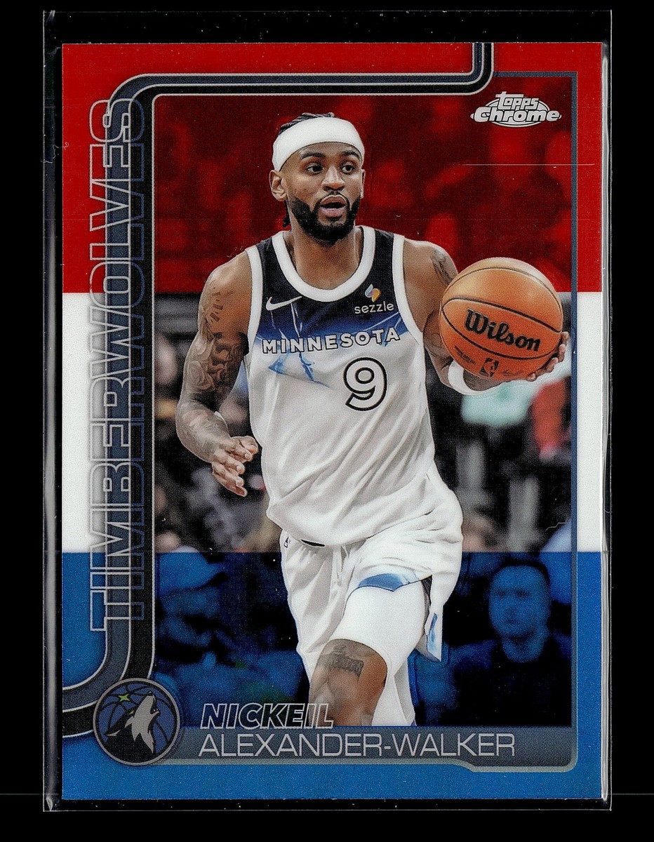 2025-26 Topps Chrome Nickeil Alexander-Walker Red White and Blue