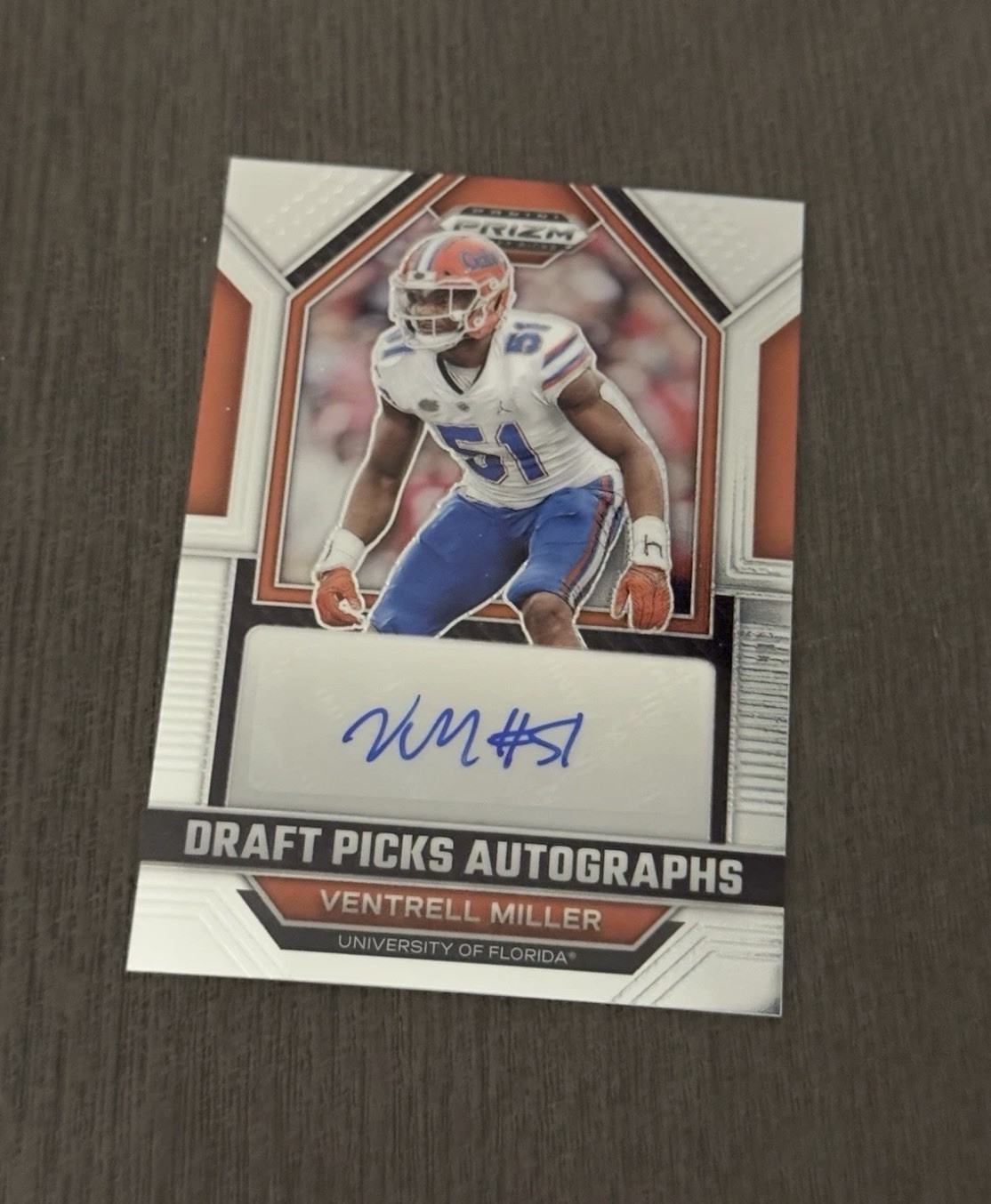 Ventrell Miller Panini Prizm Draft Picks Draft Picks Autographs #DPAVEM Autograph-Blue Ice