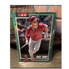 2026 Topps Series 1 Mike Trout #350 Green Foil /99 Angels