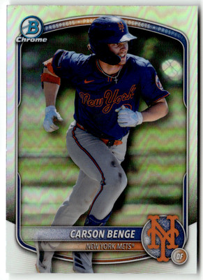 2025 Topps Bowman Chrome No. BDC-138 Carson Benge Refractor