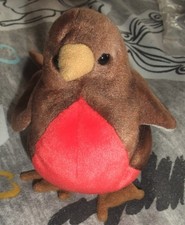 Ty Beanie Babies Early the Robin. Christmas VGC