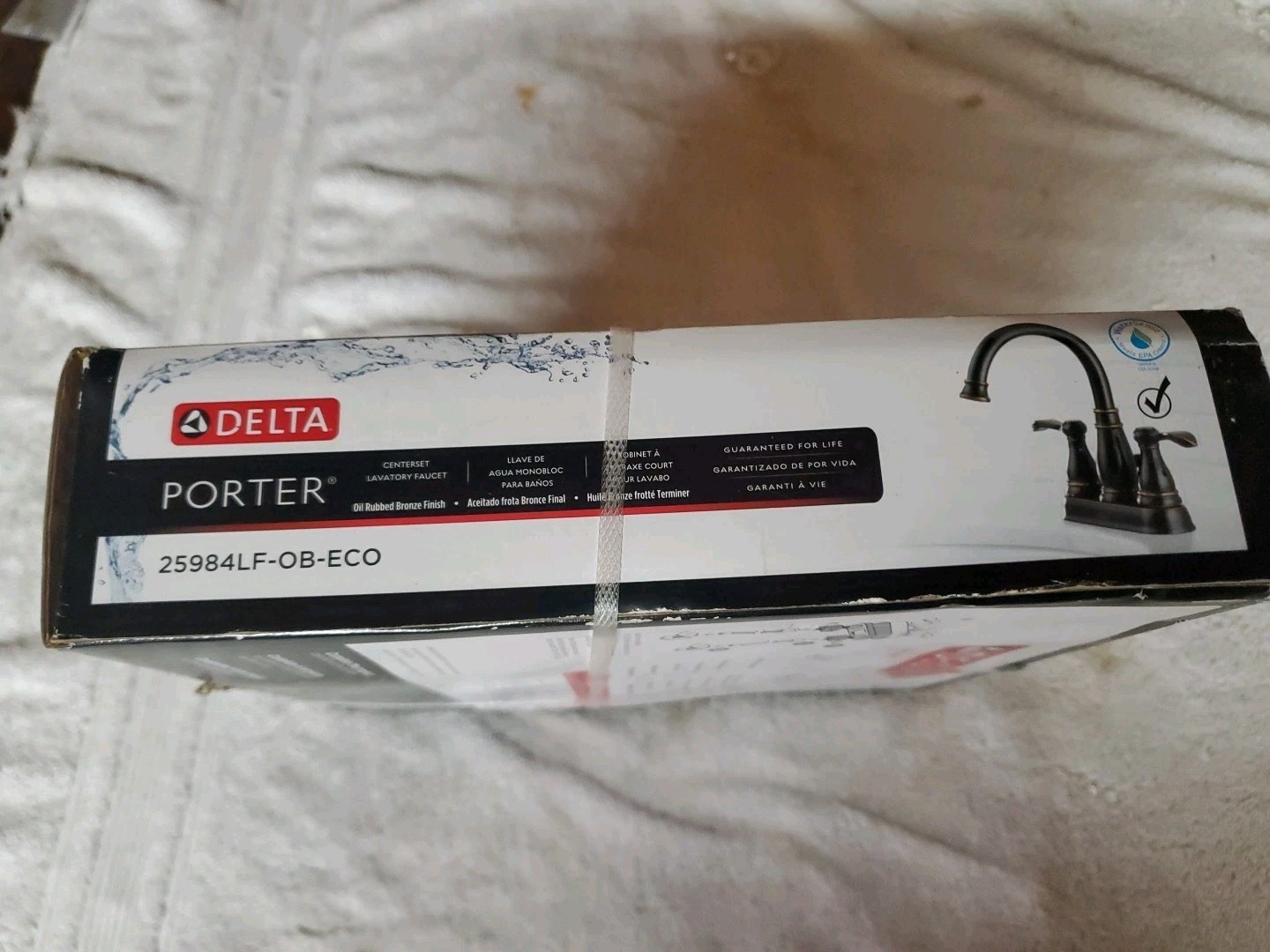 Delta Porter 25984LF-OB-ECO 4 in. Centerset Bathroom Faucet Oil Rubbed Bronze