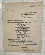 1951-2 Incredible Archive Alfred Berry Proposed Pitcher Ratings w 12 Team Sheets